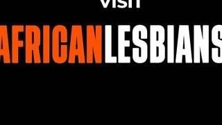 Skinny African Lesbian Strap on fuck